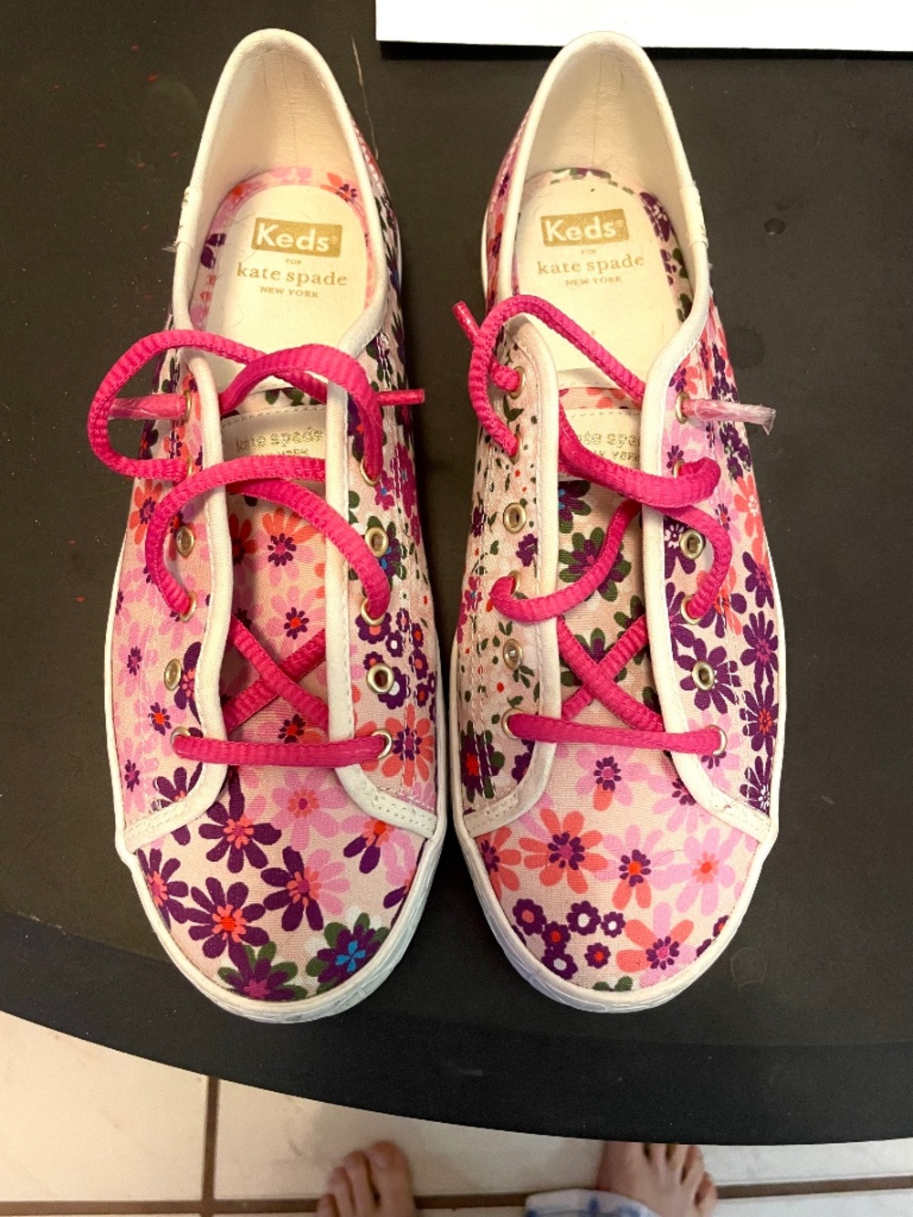 🌸 Keds x Kate Spade New York Floral Sneakers – Women’s Size 8 🌸